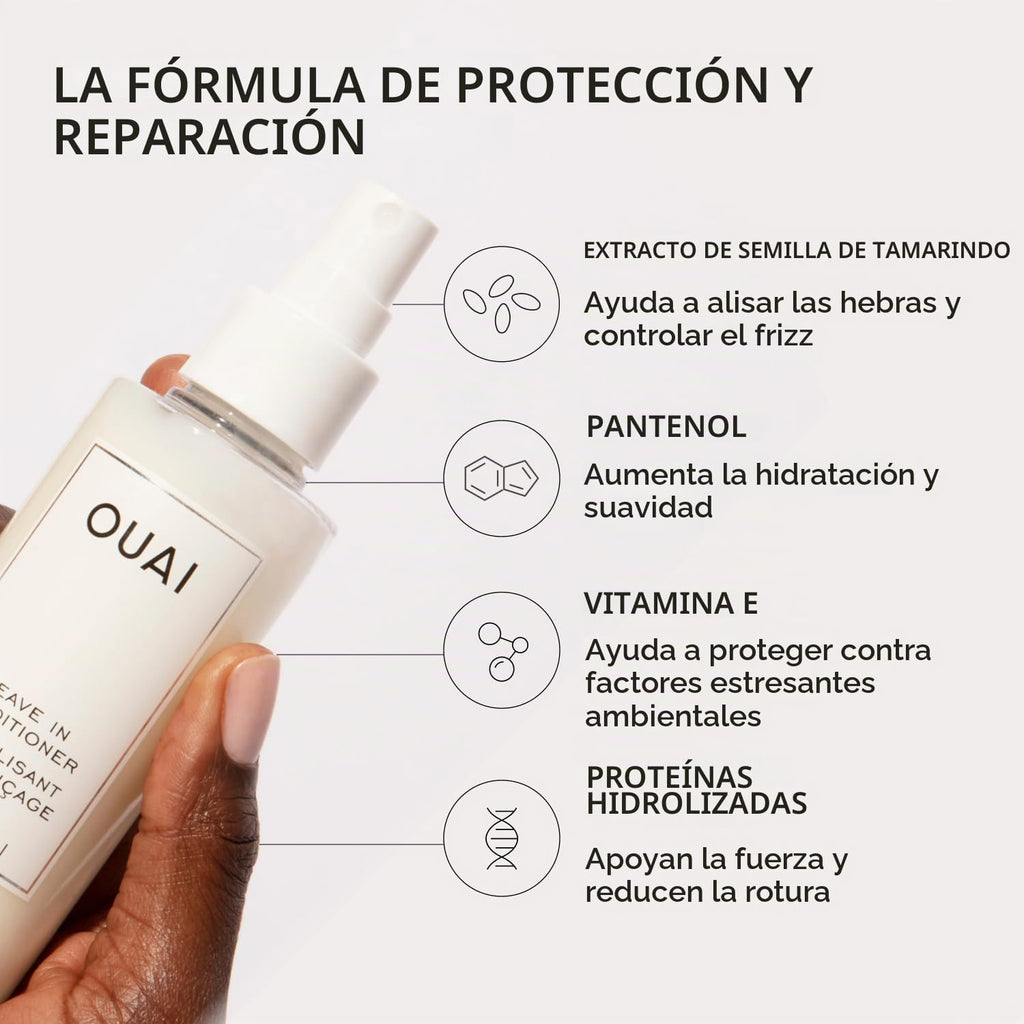 OUAI Acondicionador sin enjuague multitarea, aroma North Bondi | Sp...