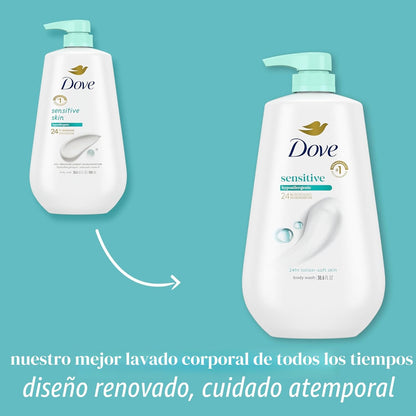 Dove Gel para Baño 3 Unidades para Piel Sensible Hidratante para Pi...