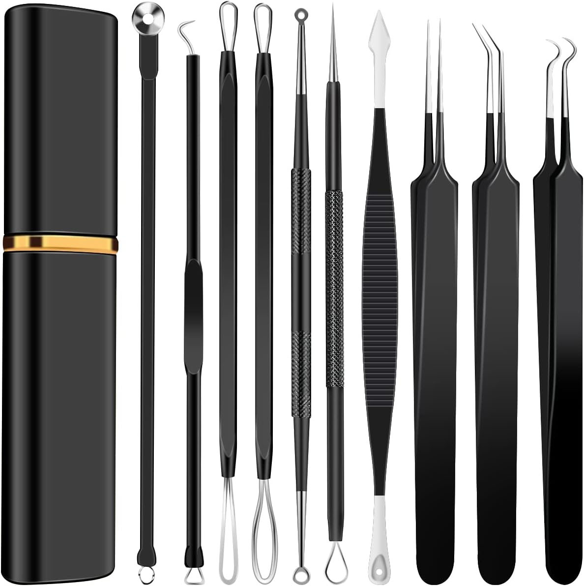 Kit de herramientas de acero inoxidable para eliminar puntos negros...