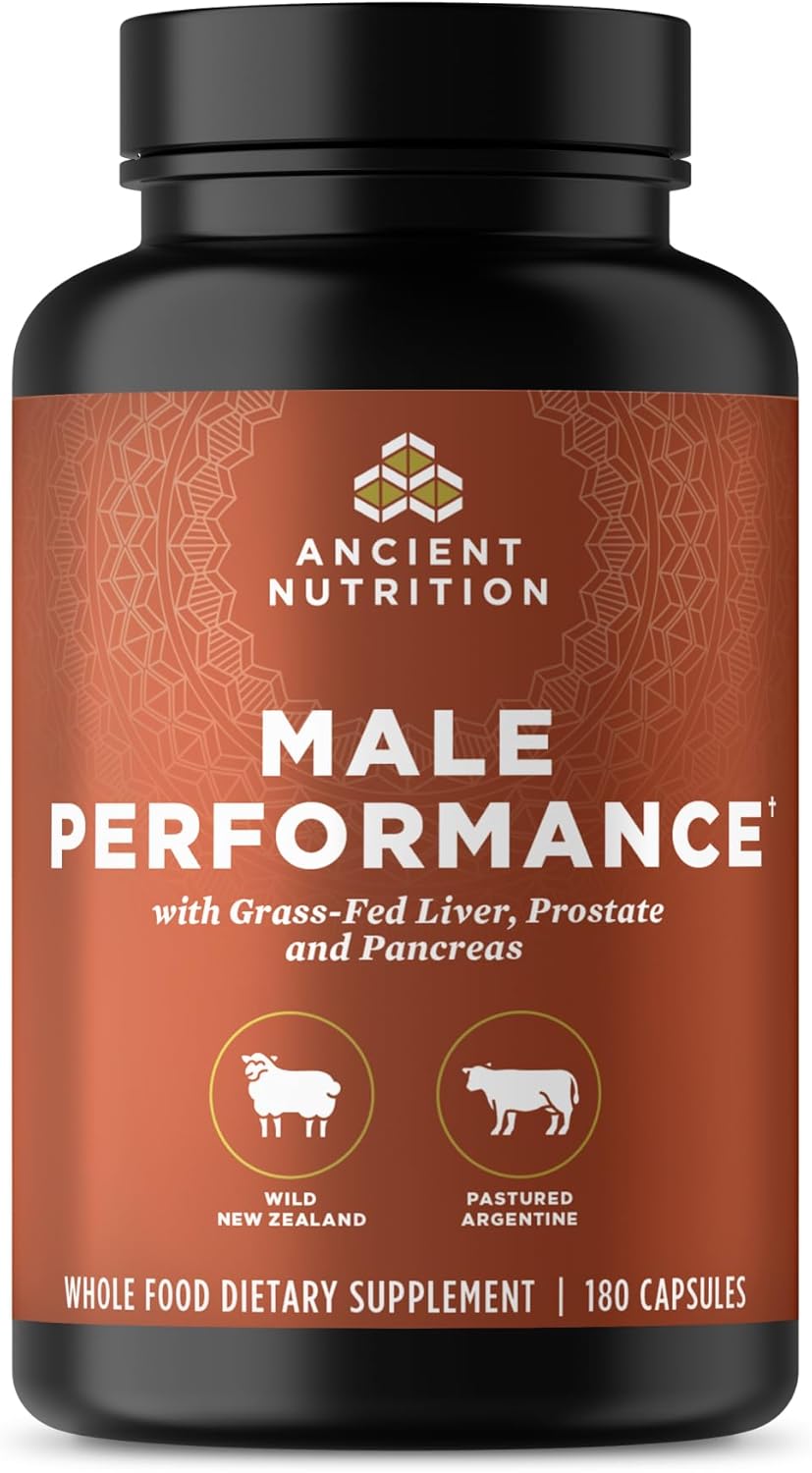 Ancient Nutrition Suplementos de Órganos para Hombres, Cápsulas de...
