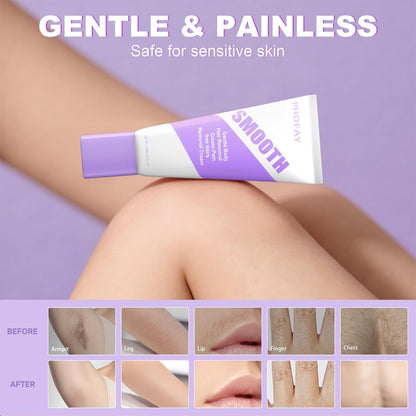 PHOFAY Crema depilatoria para pieles sensibles, mujeres y hombres,...