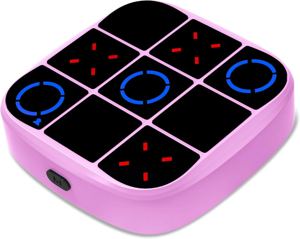 KOQQQ Juego de pernos recargables Tic-Tac-Toe, consola de rompecabe...