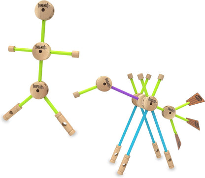 Tinkertoy - Juego de construcción retro en lata - 50 piezas