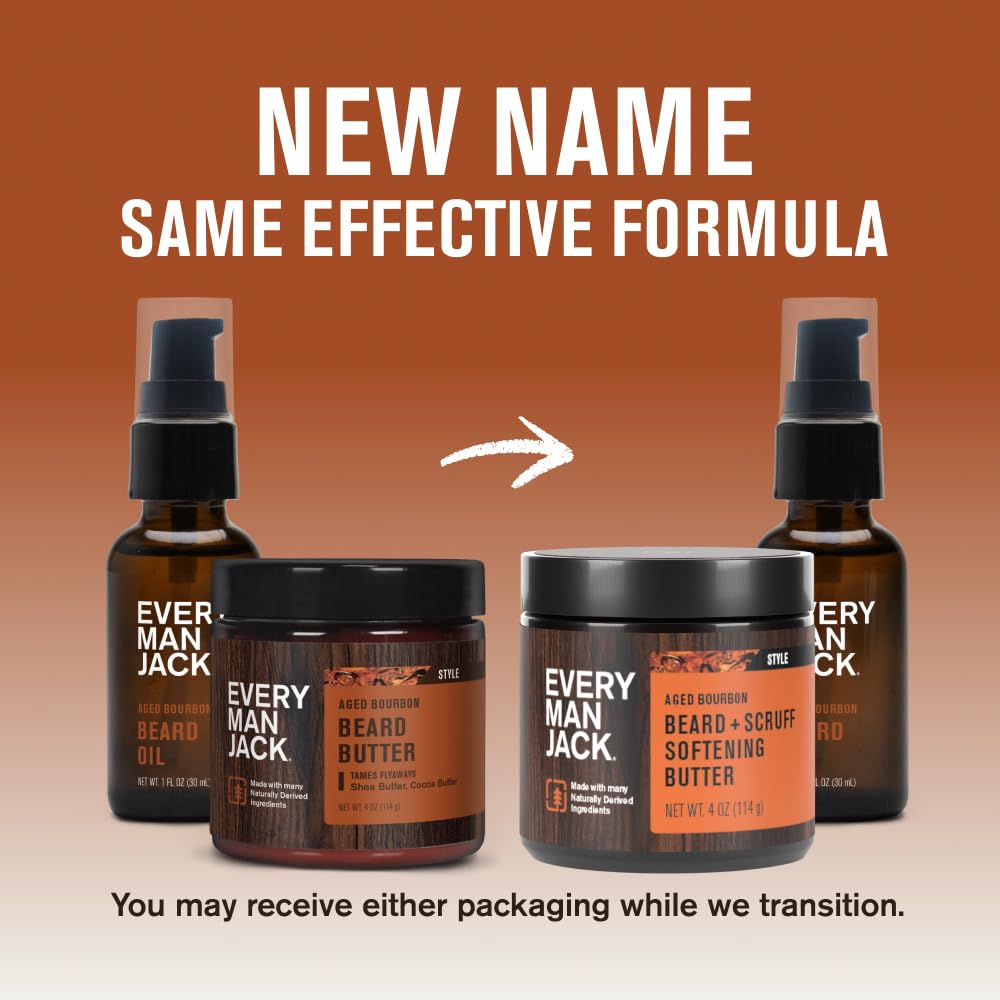 Every Man Jack Aceite hidratante para barba y mantequilla para homb...