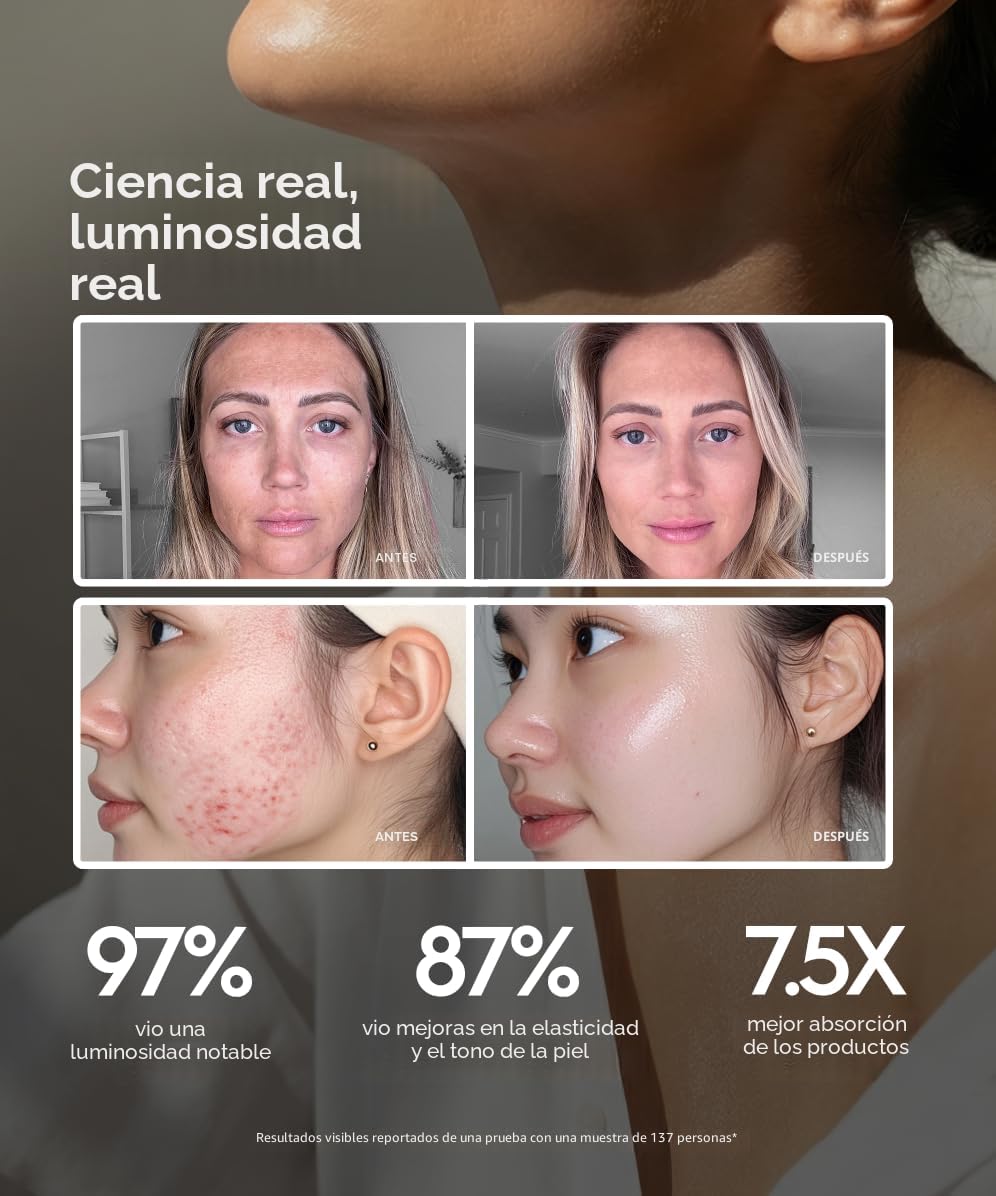 REVO Genie Masajeador facial para cara y cuello, dispositivo de est...