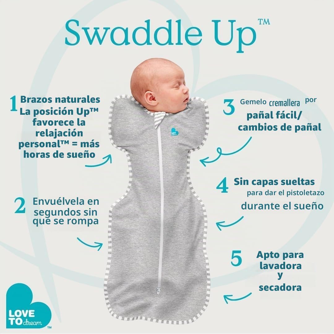 Love to Dream Swaddle Up - Saco de dormir de bambú para bebé, 1.0 T...