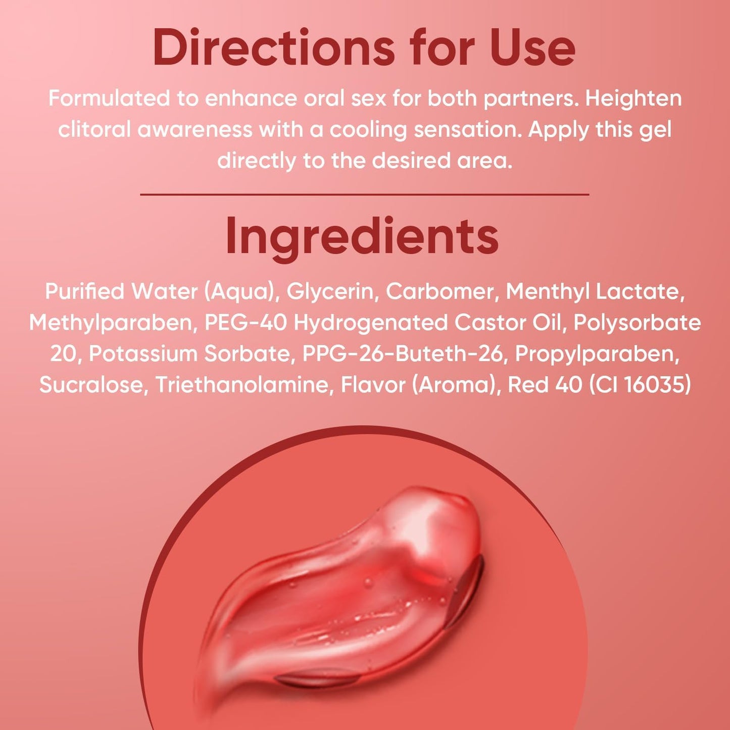 Gel sensibilizador vaginal Passion Strawberry fabricado en Estados...