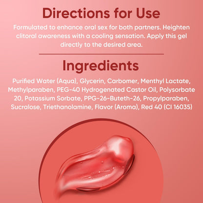 Gel sensibilizador vaginal Passion Strawberry fabricado en Estados...