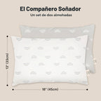 Paquete de 2 almohadas para niños de 2 años a 5,13 x 18 pulgadas (a...