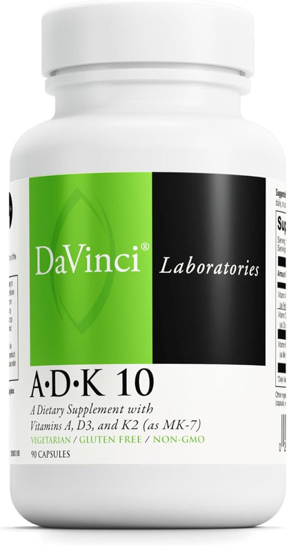DAVINCI Labs ADK 10 - Ayuda a apoyar la salud ósea, cardíaca e inmu...