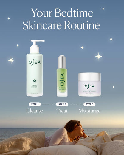 OSEA Dream Crema Nocturna - Crema Facial Hidratante Antiedad con Bio Retinol Derivado de Algas - Hidrata, Reafirma y Suaviza Líneas y Arrugas