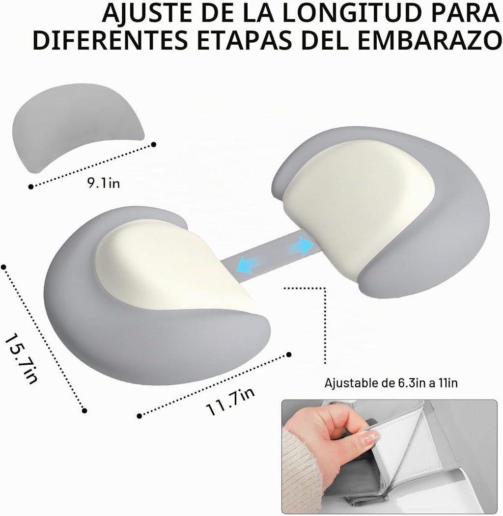 Almohadas de embarazo para dormir, almohada de cuña de maternidad d...