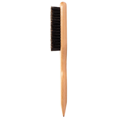 GranNaturals Cepillo de Cabello con Cerdas de Jabalí para Peinado Hacia Atrás para Cola de Caballo Elegante, Moño y Alisado de Cabello de Bebé, Cabellos Sueltos, Control de Bordes - Cepillo de Cardado