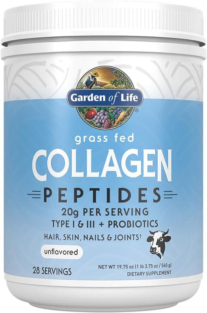 Garden of Life - Péptidos de colágeno en polvo a base de pasto \u20...
