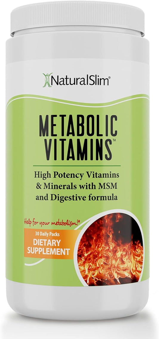 NaturalSlim Vitaminas metabólicas, multivitamínico para mujeres y h...