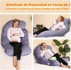 Chilling Home Almohadas de embarazo, almohada de cuerpo completo en...