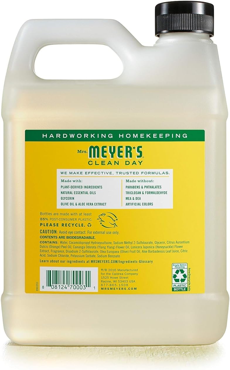 MRS. MEYER'S CLEAN DAY - Repuesto de jabón de manos, hecho con...