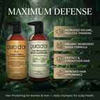 PURA D'OR MD Maximum Defense - Juego de champú y acondicionador...