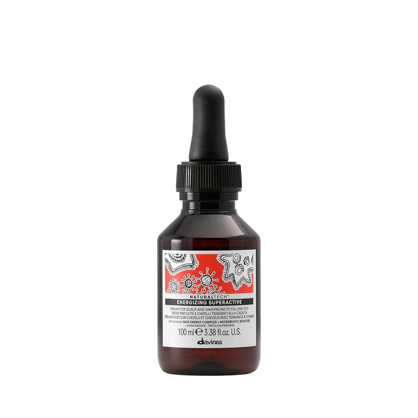 Davines Naturaltech ENERGIZING Tratamiento superactivo, reduce la pérdida de cabello, mejora el tono del cuero cabelludo y reduce la producción de sebo, 3.38 onzas líquidas