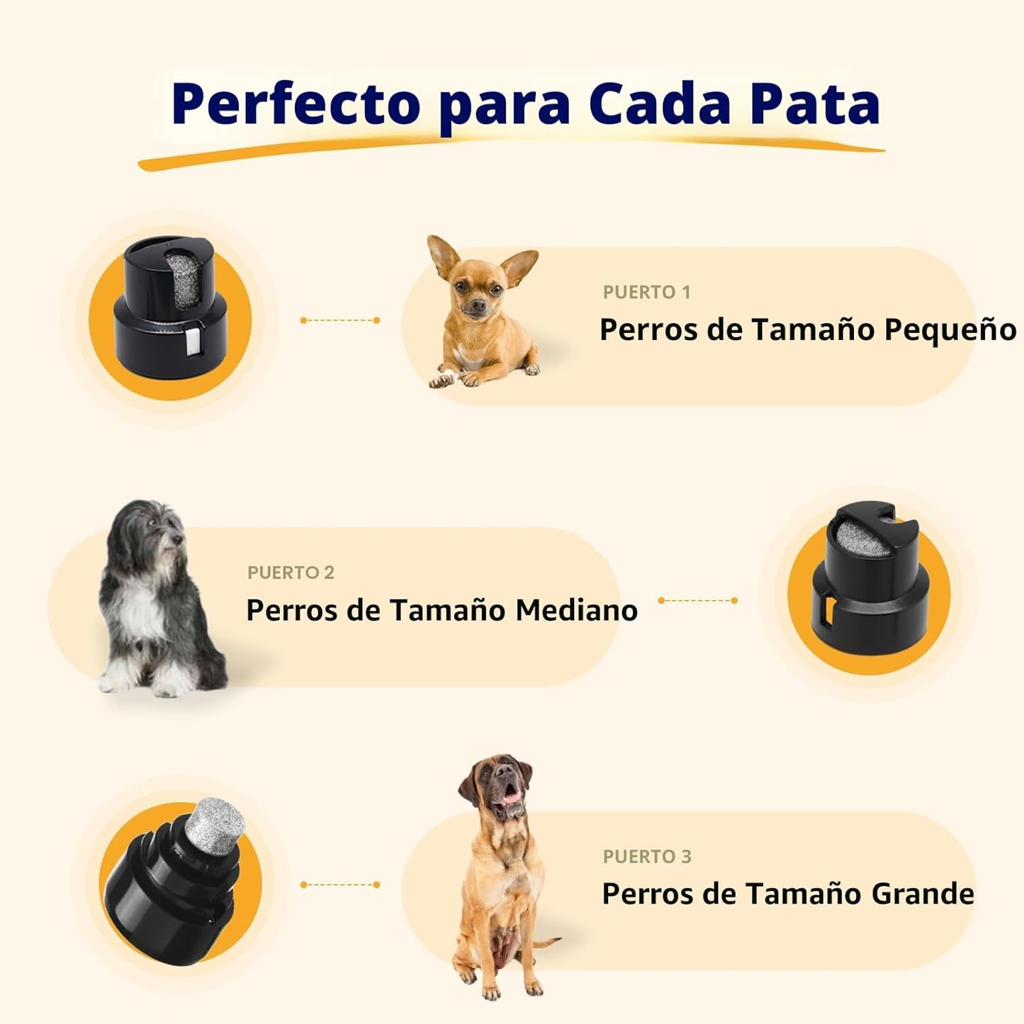 Heusom Silent Groom Pro Molinillo de uñas para mascotas | Cortador...