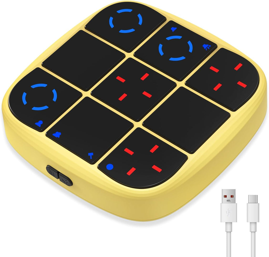 KOQQQ Juego de pernos recargables Tic-Tac-Toe, consola de rompecabe...