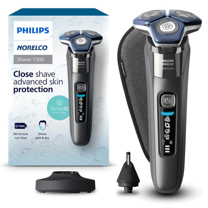 Philips Norelco Shaver 7300, afeitadora eléctrica recargable en sec...