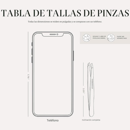 Tweezerman - Pinza inclinadas para cejas de acero inoxidable