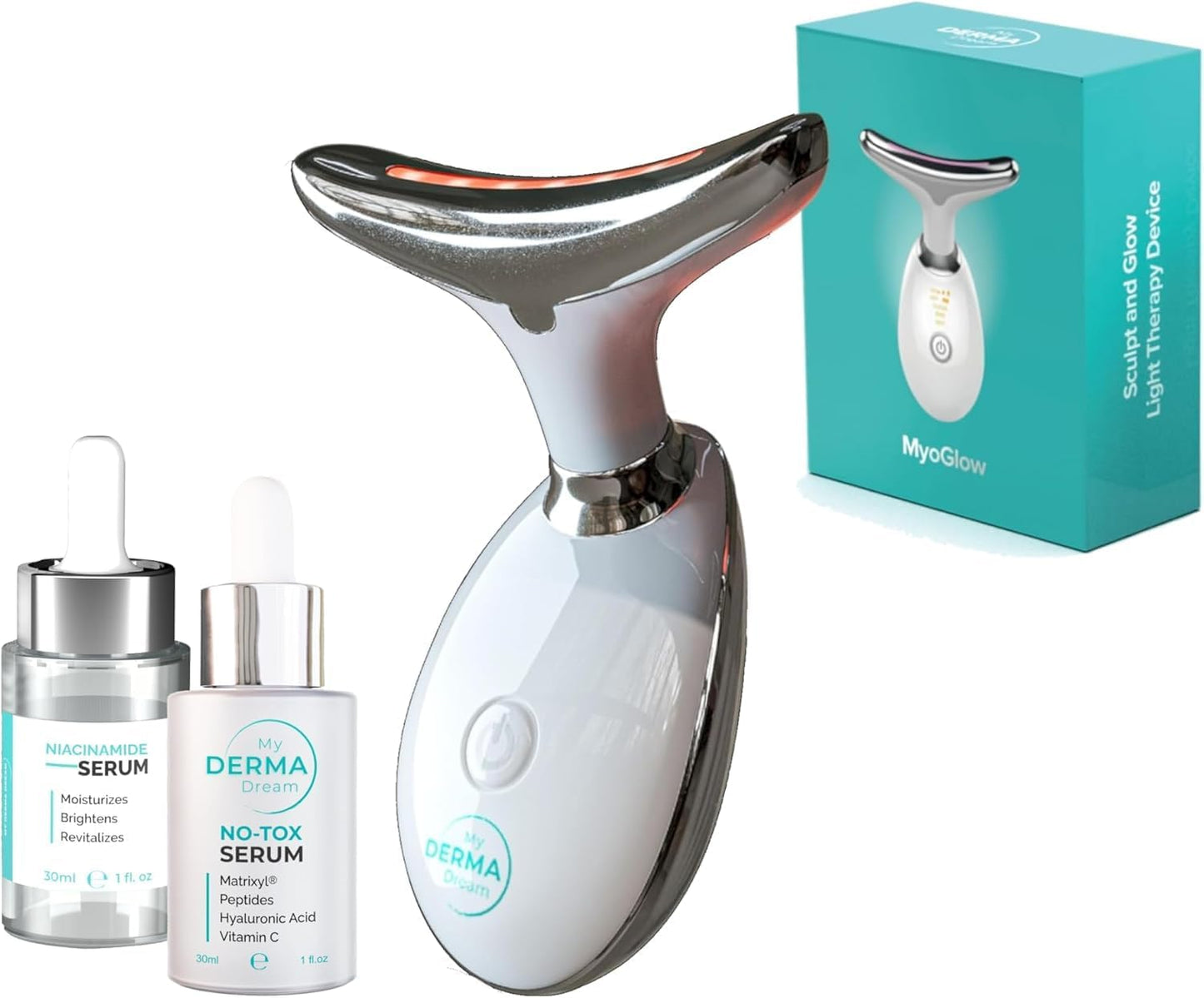 MyDerma Dream MyoGlow - Dispositivo LED para esculpir el brazo, el...
