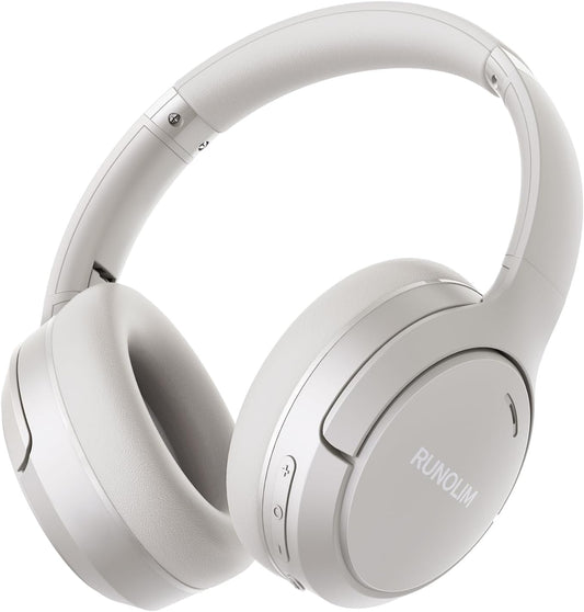 RUNOLIM Auriculares híbridos con cancelación de ruido activa, tiemp...