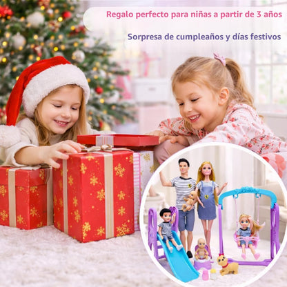 Familydolls Juego de 6 muñecas embarazadas con bebé extraíble, jueg...