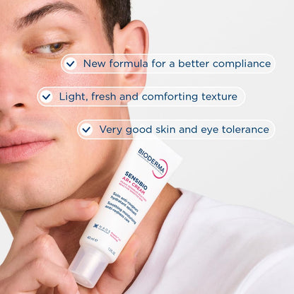 Bioderma Sensibio AR+ Crema, Loción de Alivio del Enrojecimiento Facial para Piel Sensible, Cuidado Calmante e Hidratante