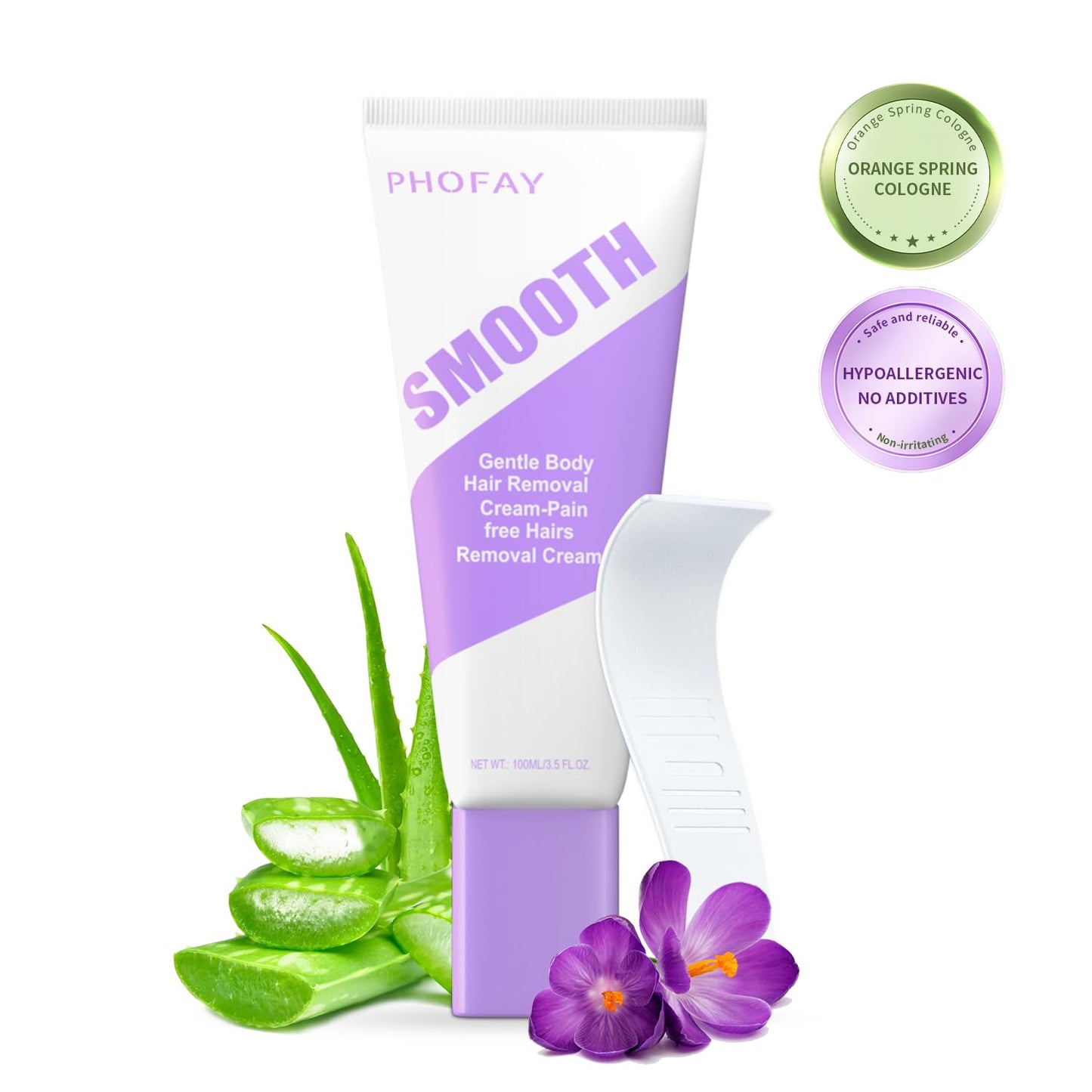 PHOFAY Crema depilatoria para hombres y mujeres, piel sensible, de...