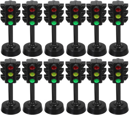Juguetes de semáforo para niños Modelo de señal de tráfico para educación temprana Mini lámpara roja verde juego de luz