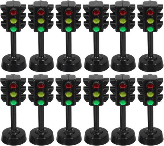 Juguetes de semáforo para niños Modelo de señal de tráfico para educación temprana Mini lámpara roja verde juego de luz