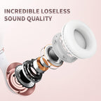 Uliptz Auriculares Bluetooth inalámbricos, tiempo de reproducción d...