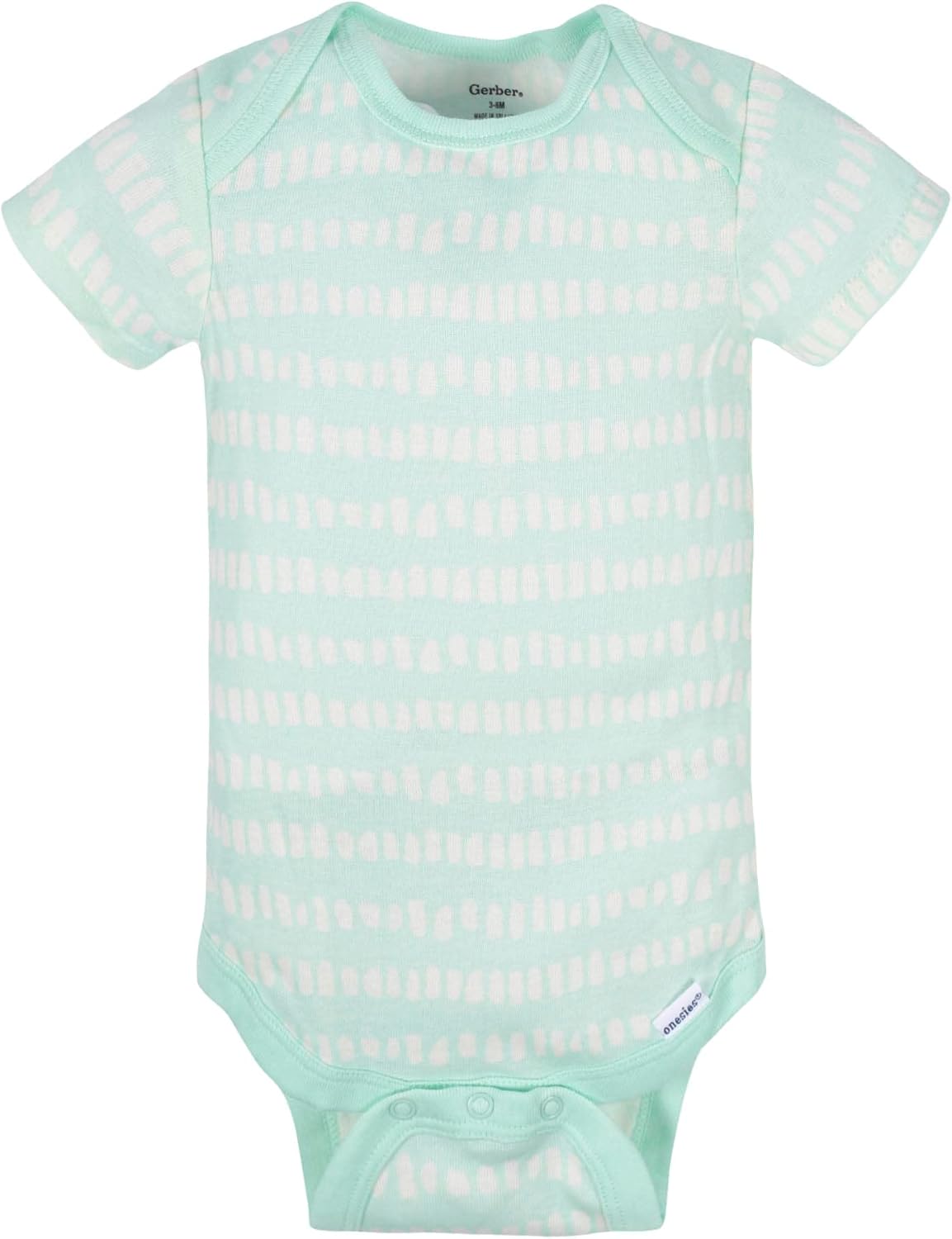 Gerber Mamelucos Bodies unisex de manga corta para bebé, paquete de 8