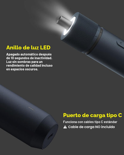 HOTO Kit de destornillador eléctrico mejorado de 25 piezas, hexagon...