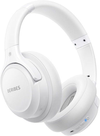 BERIBES Auriculares Bluetooth sobre la oreja, tiempo de reproducció...