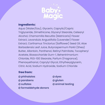 Baby Magic Loción calmante, lavanda y manzanilla, ayuda a reconfort...