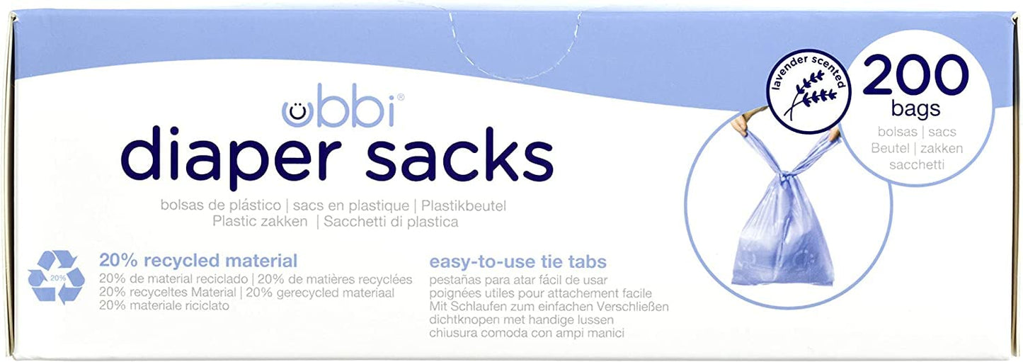 Sacos de pañales desechables Ubbi, con aroma a lavanda, lengüetas f...