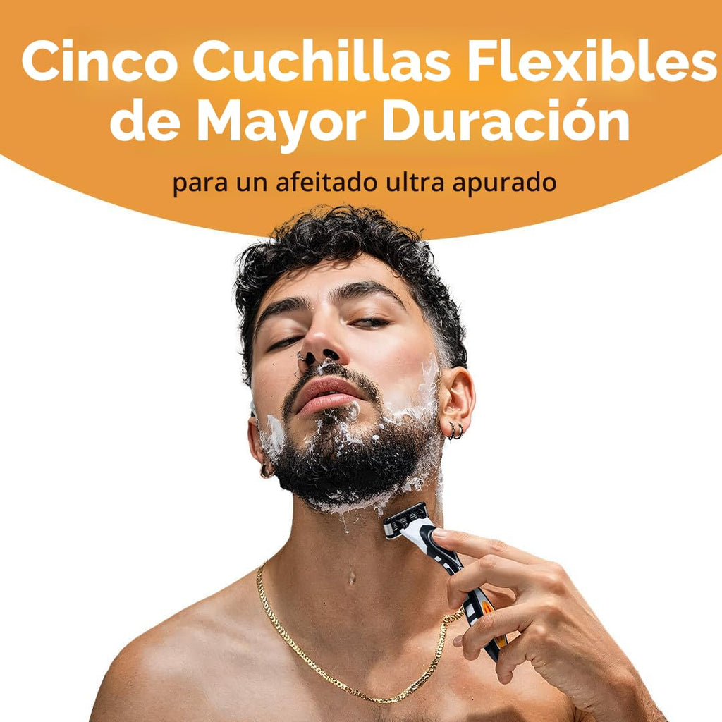 BIC Flex 5 - Maquinillas de afeitar recargables de 5 cuchillas para...