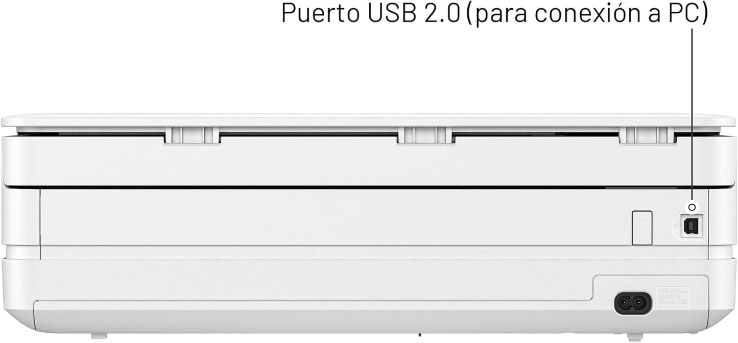 HP Envy 6155e Impresora inalámbrica todo en uno de inyección de tinta a color, Portobello, Imprimir, escanear, copiar, Impresión dúplex Ideal para el hogar, prueba de 3 meses de Instant Ink incluida