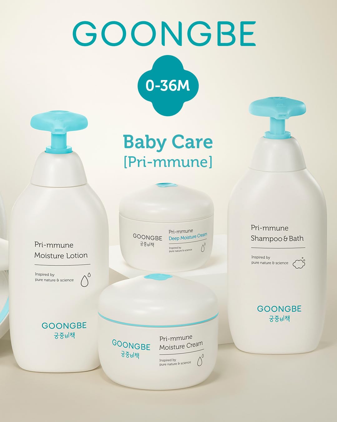 GOONGBE Pri-mmune Moisture Lotion &amp; Cream - Hidratante coreano...