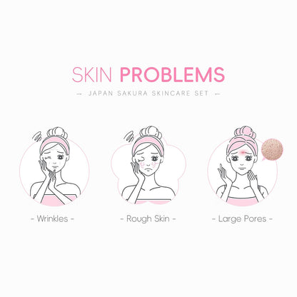 Set de cuidado de piel LAIKOU JAPAN SAKURA para mujeres, regalos de...