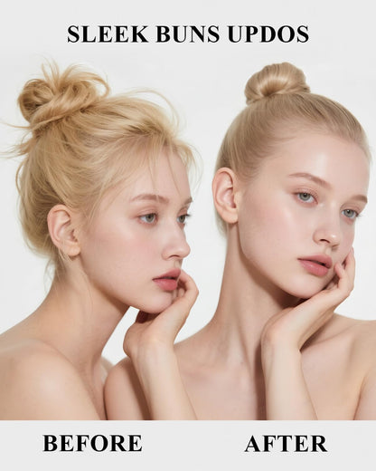 Cepillo de pelo liso para suavizar el encrespamiento de los bordes, domesticar las colas de caballo, moños elegantes, cepillo de cerdas de jabalí para cabello fino/mediano de mujeres y hombres