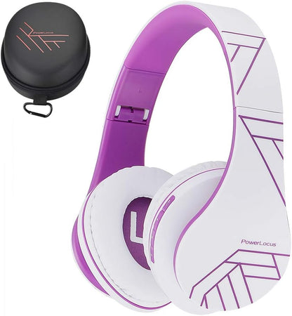 PowerLocus Auriculares Bluetooth sobre la oreja, auriculares inalám...