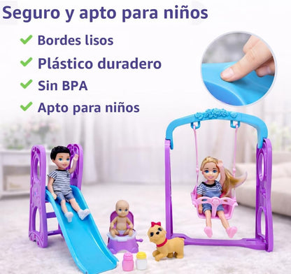 Familydolls Juego de 6 muñecas embarazadas con bebé extraíble, jueg...