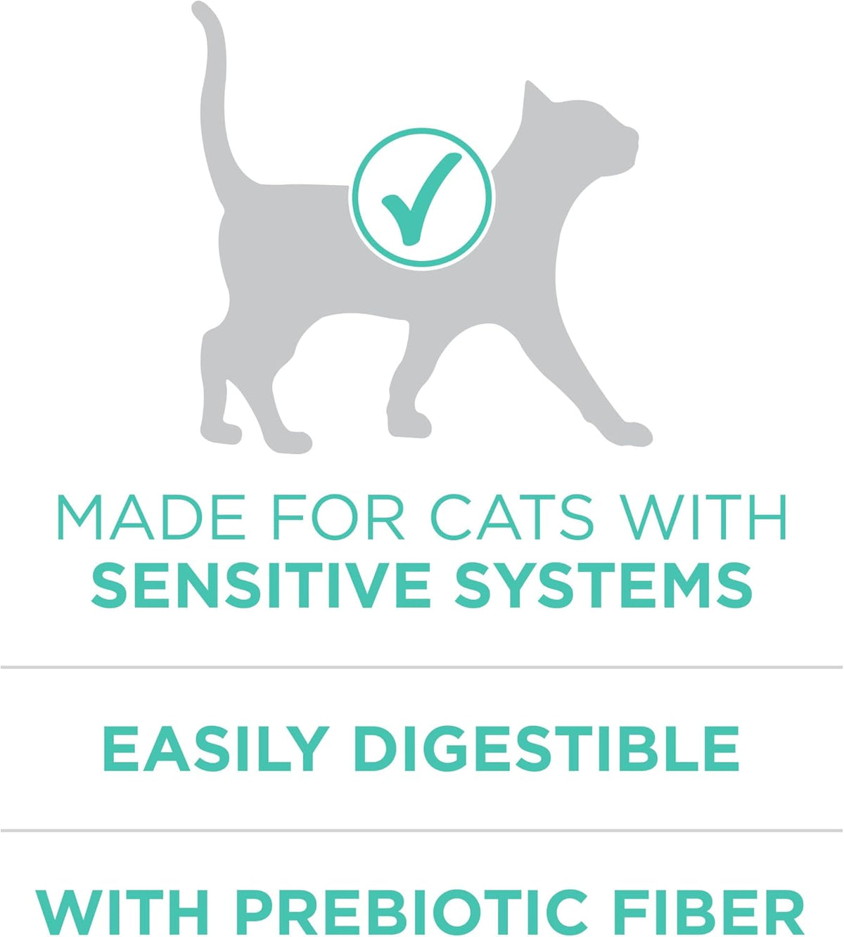 Alimento para gato adulto premium Purina One sistemas sensibles, Si...