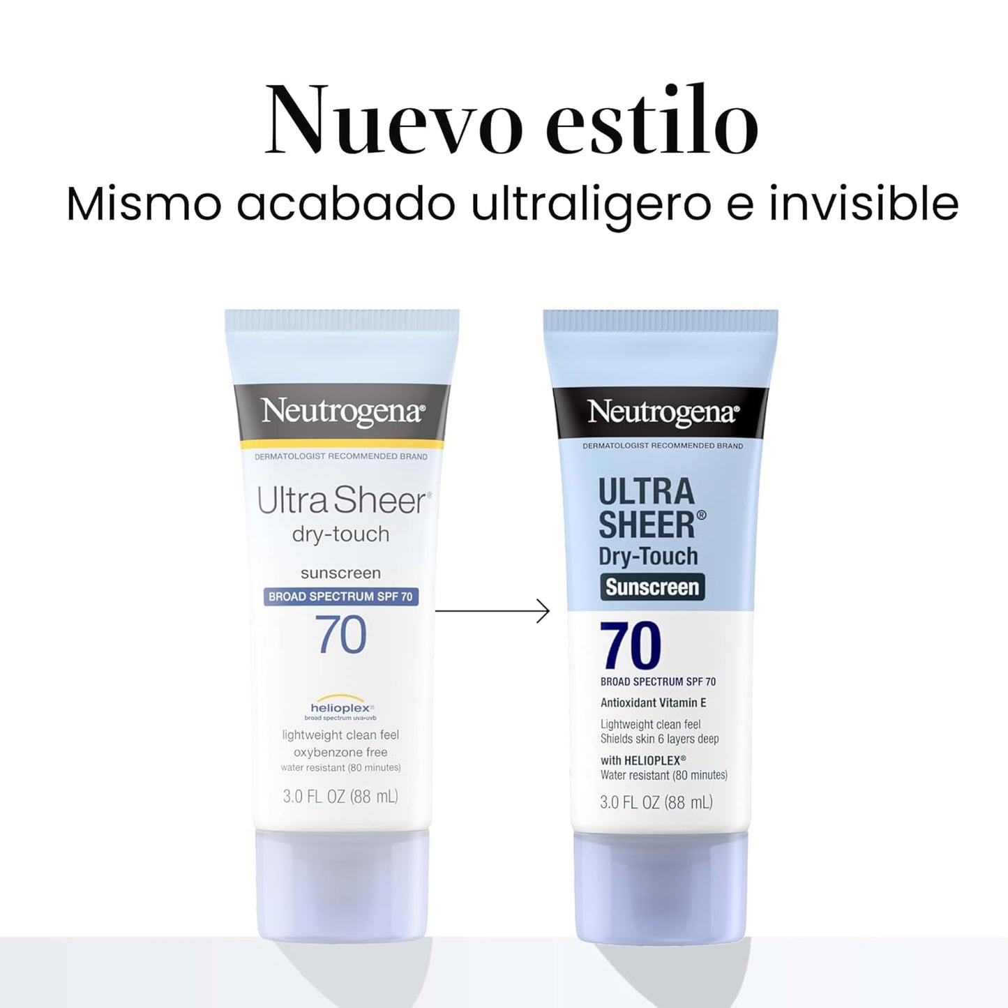 Neutrogena Ultra Sheer Dry Touch - Loción de protección solar SPF 7...