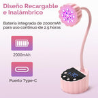 Makartt Lámpara UV LED de cuello de cisne para uñas gel constructor...